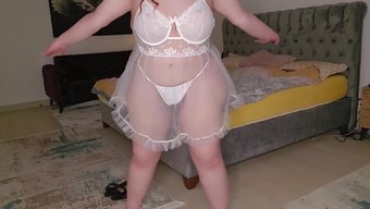 Hot Milf In Dress, Solo Performance, Foot Fetish Fun