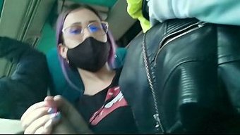 Tattooed Latina Turns The Service Bus Into Her Private Fuck Spot