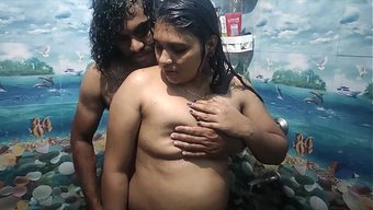 Desi Beauty Vaishnavy Raj Shows Off Her Curves For Sharun Raj In The Bathroom