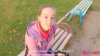 Russian Teen Gives A Memorable Oral Performance In Outdoor Pickup Setting