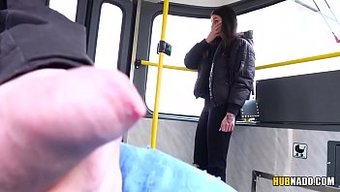 Stacy Sommers Enjoys Public Display Of Masturbation On A Tram