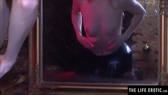Beautiful Milf In Fishnet Stockings Enjoys Kinky Pleasure In The Dungeon With Sex Toys.