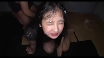 Brunette Teen Suzu Ichinose Gets Bukkaked In The Face