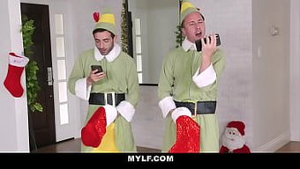Brandi Love'S Double Penetration By Stepson Duo On Christmas