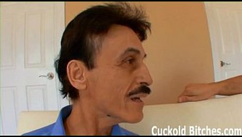 Husband Forced To Watch And Eat Cum During Wife'S Sexual Encounter