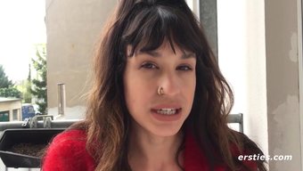 First-Time Experience: Hot Brunette Gets Off With A Toy And Ends Up Squirting