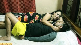A Mature Indian Housewife Indulges In A Steamy And Intense Encounter With A Young Man, Culminating In Passionate Intercourse