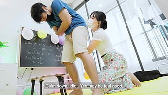 A Slim Tuition Teacher Gives A Hardcore Lesson To A Young Woman.