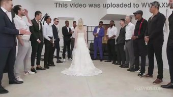 A Hot Wedding Turns Into A Steamy Orgy With Big Natural Tits And Deep Swallowing.