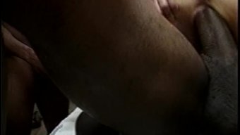 A White Girl Gets Horny And Squirts After Being Stimulated By Two Black Men In The Anal And Vaginal Area.