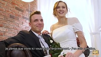 Brunette Bride'S Wedding Night Fingering And Money Shot