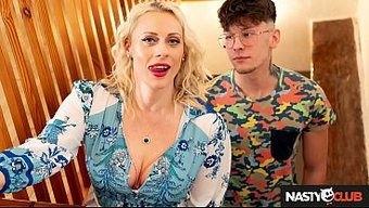 Step Mom Brittany Bardot Catches A Young Man With Her Apple Pie
